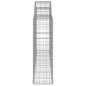 vidaXL Cestas de gaviones 8 uds forma de arco hierro 200x30x100/120 cm vidaXL Cestas de gaviones 8 uds forma de arco hierro 200x30x100/120 cm