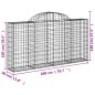 vidaXL Cestas de gaviones 8 uds forma de arco hierro 200x30x100/120 cm vidaXL Cestas de gaviones 8 uds forma de arco hierro 200x30x100/120 cm