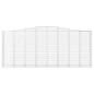 vidaXL Cestas de gaviones 2 uds forma de arco hierro 400x50x160/180 cm vidaXL Cestas de gaviones 2 uds forma de arco hierro 400x50x160/180 cm