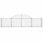 vidaXL Cestas de gaviones 6 uds forma de arco hierro 200x30x40/60 cm vidaXL Cestas de gaviones 6 uds forma de arco hierro 200x30x40/60 cm