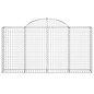 vidaXL Cestas gaviones 40 uds forma de arco hierro 200x30x100/120 cm vidaXL Cestas gaviones 40 uds forma de arco hierro 200x30x100/120 cm