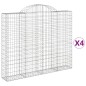 vidaXL Cestas gaviones 4 uds forma de arco hierro 200x30x160/180 cm vidaXL Cestas gaviones 4 uds forma de arco hierro 200x30x160/180 cm