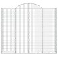 vidaXL Cestas gaviones 4 uds forma de arco hierro 200x30x160/180 cm vidaXL Cestas gaviones 4 uds forma de arco hierro 200x30x160/180 cm