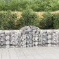 vidaXL Cestas de gaviones 11 uds forma de arco hierro 200x50x80/100 cm vidaXL Cestas de gaviones 11 uds forma de arco hierro 200x50x80/100 cm