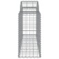 vidaXL Cestas de gaviones 11 uds forma de arco hierro 200x50x80/100 cm vidaXL Cestas de gaviones 11 uds forma de arco hierro 200x50x80/100 cm