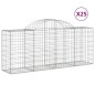 vidaXL Cestas de gaviones 25 uds forma de arco hierro 200x50x80/100 cm vidaXL Cestas de gaviones 25 uds forma de arco hierro 200x50x80/100 cm