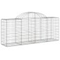 vidaXL Cestas de gaviones 25 uds forma de arco hierro 200x50x80/100 cm vidaXL Cestas de gaviones 25 uds forma de arco hierro 200x50x80/100 cm