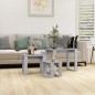 vidaXL Mesas apilables 3 piezas madera contrachapada gris hormigón vidaXL Mesas apilables 3 piezas madera contrachapada gris hormigón