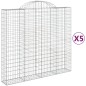 vidaXL Cestas de gaviones 5 uds forma de arco hierro 200x50x180/200 cm vidaXL Cestas de gaviones 5 uds forma de arco hierro 200x50x180/200 cm