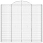 vidaXL Cestas de gaviones 5 uds forma de arco hierro 200x50x180/200 cm vidaXL Cestas de gaviones 5 uds forma de arco hierro 200x50x180/200 cm