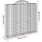 vidaXL Cestas de gaviones 5 uds forma de arco hierro 200x50x180/200 cm vidaXL Cestas de gaviones 5 uds forma de arco hierro 200x50x180/200 cm