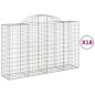 vidaXL Cestas gaviones 18 uds forma de arco hierro 200x50x120/140 cm vidaXL Cestas gaviones 18 uds forma de arco hierro 200x50x120/140 cm