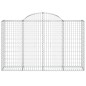 vidaXL Cestas gaviones 18 uds forma de arco hierro 200x50x120/140 cm vidaXL Cestas gaviones 18 uds forma de arco hierro 200x50x120/140 cm