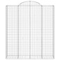 vidaXL Cestas de gaviones 3 uds forma de arco hierro 200x50x220/240 cm vidaXL Cestas de gaviones 3 uds forma de arco hierro 200x50x220/240 cm