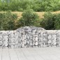 vidaXL Cestas de gaviones 8 uds forma de arco hierro 300x30x80/100 cm vidaXL Cestas de gaviones 8 uds forma de arco hierro 300x30x80/100 cm