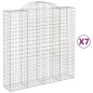 vidaXL Cestas de gaviones 7 uds forma de arco hierro 200x50x200/220 cm vidaXL Cestas de gaviones 7 uds forma de arco hierro 200x50x200/220 cm