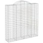 vidaXL Cestas de gaviones 7 uds forma de arco hierro 200x50x200/220 cm vidaXL Cestas de gaviones 7 uds forma de arco hierro 200x50x200/220 cm