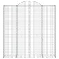 vidaXL Cestas de gaviones 7 uds forma de arco hierro 200x50x200/220 cm vidaXL Cestas de gaviones 7 uds forma de arco hierro 200x50x200/220 cm