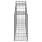vidaXL Cestas de gaviones 8 uds forma de arco hierro 300x30x60/80 cm