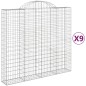 vidaXL Cestas de gaviones 9 uds forma de arco hierro 200x50x180/200 cm vidaXL Cestas de gaviones 9 uds forma de arco hierro 200x50x180/200 cm