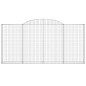 vidaXL Cestas gaviones 13 uds forma de arco hierro 300x30x140/160 cm vidaXL Cestas gaviones 13 uds forma de arco hierro 300x30x140/160 cm