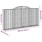 vidaXL Cestas gaviones 13 uds forma de arco hierro 300x30x140/160 cm vidaXL Cestas gaviones 13 uds forma de arco hierro 300x30x140/160 cm