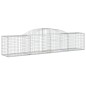 vidaXL Cestas gaviones 2 uds forma de arco hierro 300x50x60/80 cm vidaXL Cestas gaviones 2 uds forma de arco hierro 300x50x60/80 cm