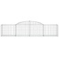 vidaXL Cestas gaviones 2 uds forma de arco hierro 300x50x60/80 cm vidaXL Cestas gaviones 2 uds forma de arco hierro 300x50x60/80 cm
