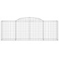 vidaXL Cestas de gaviones 9 uds forma de arco hierro 300x50x100/120 cm vidaXL Cestas de gaviones 9 uds forma de arco hierro 300x50x100/120 cm