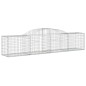 vidaXL Cestas de gaviones 10 uds forma de arco hierro 300x50x60/80 cm vidaXL Cestas de gaviones 10 uds forma de arco hierro 300x50x60/80 cm