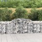 vidaXL Cestas de gaviones 30 uds forma de arco hierro 300x50x80/100 cm vidaXL Cestas de gaviones 30 uds forma de arco hierro 300x50x80/100 cm