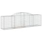 vidaXL Cestas de gaviones 30 uds forma de arco hierro 300x50x80/100 cm vidaXL Cestas de gaviones 30 uds forma de arco hierro 300x50x80/100 cm