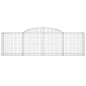 vidaXL Cestas de gaviones 30 uds forma de arco hierro 300x50x80/100 cm vidaXL Cestas de gaviones 30 uds forma de arco hierro 300x50x80/100 cm