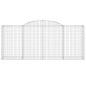 vidaXL Cestas de gaviones 5 uds forma de arco hierro 300x50x120/140 cm vidaXL Cestas de gaviones 5 uds forma de arco hierro 300x50x120/140 cm