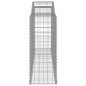 vidaXL Cestas de gaviones 5 uds forma de arco hierro 300x50x120/140 cm vidaXL Cestas de gaviones 5 uds forma de arco hierro 300x50x120/140 cm
