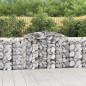 vidaXL Cestas de gaviones 20 uds forma de arco hierro 300x50x100/120cm vidaXL Cestas de gaviones 20 uds forma de arco hierro 300x50x100/120cm