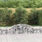 vidaXL Cestas de gaviones 7 uds forma de arco hierro 300x50x40/60 cm vidaXL Cestas de gaviones 7 uds forma de arco hierro 300x50x40/60 cm