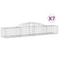 vidaXL Cestas de gaviones 7 uds forma de arco hierro 300x50x40/60 cm vidaXL Cestas de gaviones 7 uds forma de arco hierro 300x50x40/60 cm