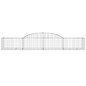 vidaXL Cestas de gaviones 7 uds forma de arco hierro 300x50x40/60 cm vidaXL Cestas de gaviones 7 uds forma de arco hierro 300x50x40/60 cm
