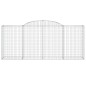 vidaXL Cestas de gaviones 3 uds forma de arco hierro 300x50x120/140 cm vidaXL Cestas de gaviones 3 uds forma de arco hierro 300x50x120/140 cm
