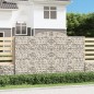 vidaXL Cestas de gaviones 5 uds forma de arco hierro 300x50x180/200 cm vidaXL Cestas de gaviones 5 uds forma de arco hierro 300x50x180/200 cm