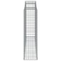vidaXL Cestas de gaviones 5 uds forma de arco hierro 300x50x180/200 cm vidaXL Cestas de gaviones 5 uds forma de arco hierro 300x50x180/200 cm