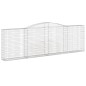 vidaXL Cestas gaviones 10 uds forma de arco hierro 400x30x120/140 cm vidaXL Cestas gaviones 10 uds forma de arco hierro 400x30x120/140 cm
