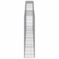 vidaXL Cestas gaviones 10 uds forma de arco hierro 400x30x120/140 cm vidaXL Cestas gaviones 10 uds forma de arco hierro 400x30x120/140 cm