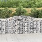 vidaXL Cestas de gaviones 2 uds forma de arco hierro 400x50x100/120 cm vidaXL Cestas de gaviones 2 uds forma de arco hierro 400x50x100/120 cm