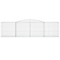 vidaXL Cestas de gaviones 2 uds forma de arco hierro 400x50x100/120 cm vidaXL Cestas de gaviones 2 uds forma de arco hierro 400x50x100/120 cm