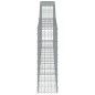 vidaXL Cestas de gaviones 6 uds forma de arco hierro 400x30x100/120 cm vidaXL Cestas de gaviones 6 uds forma de arco hierro 400x30x100/120 cm