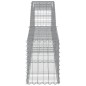 vidaXL Cestas de gaviones 7 uds forma de arco hierro 400x30x40/60 cm vidaXL Cestas de gaviones 7 uds forma de arco hierro 400x30x40/60 cm