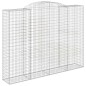 vidaXL Cestas de gaviones 6 uds forma de arco hierro 300x50x220/240 cm