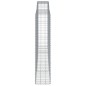 vidaXL Cestas de gaviones 2 uds forma de arco hierro 400x50x220/240 cm
